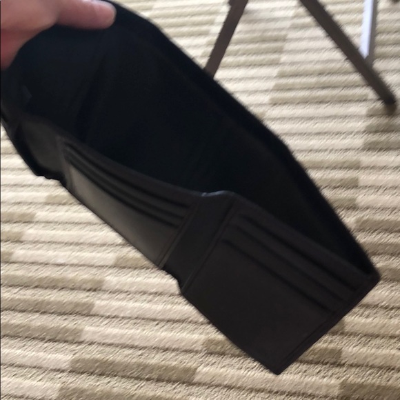 Cole Haan brown embossed  trifold wallet - Picture 8 of 11